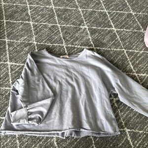 Beautiful light purple cropped long sleeve